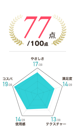 77点/100点